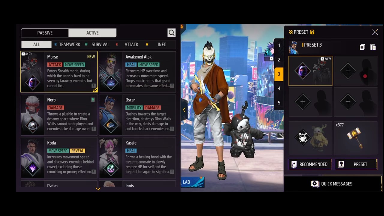 Morse Best character combination 2026 | Best Character combination in free fire | Morse ability 2026