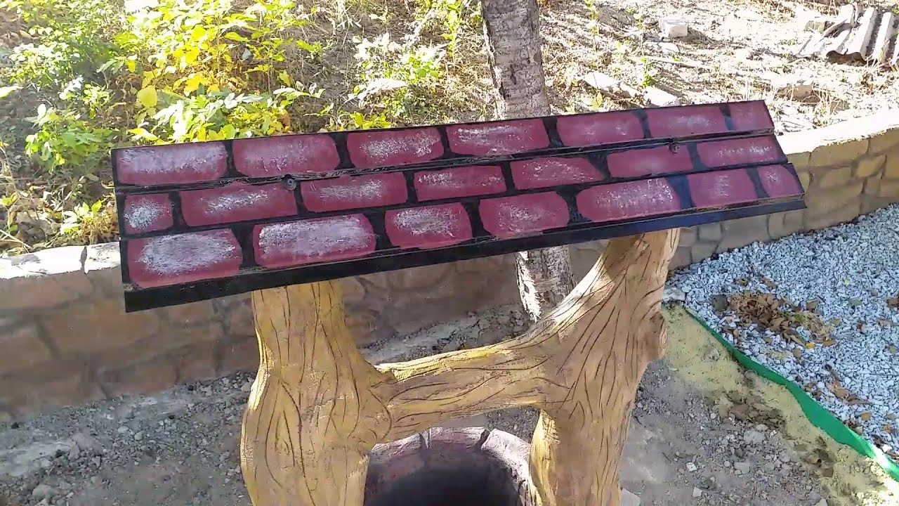 #колодец Декоративный колодец из цемента
