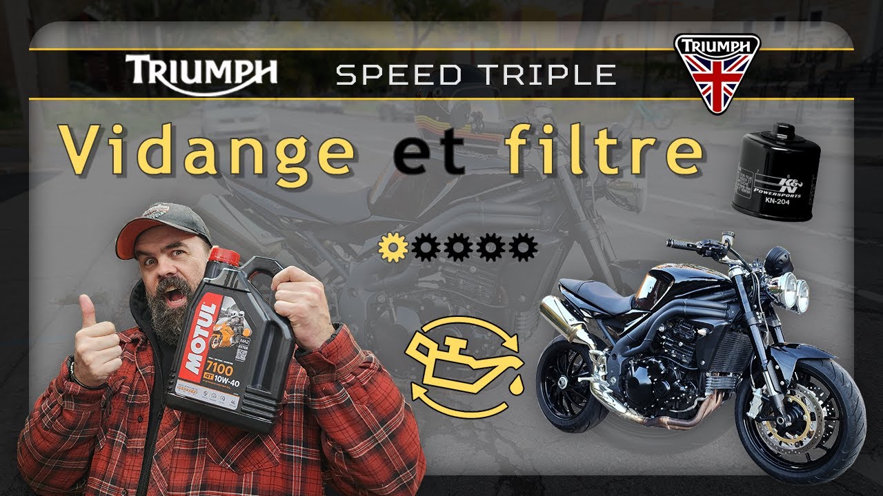 S1 - Triumph Speed Triple 1050 - 2009 - Vidange et filtre