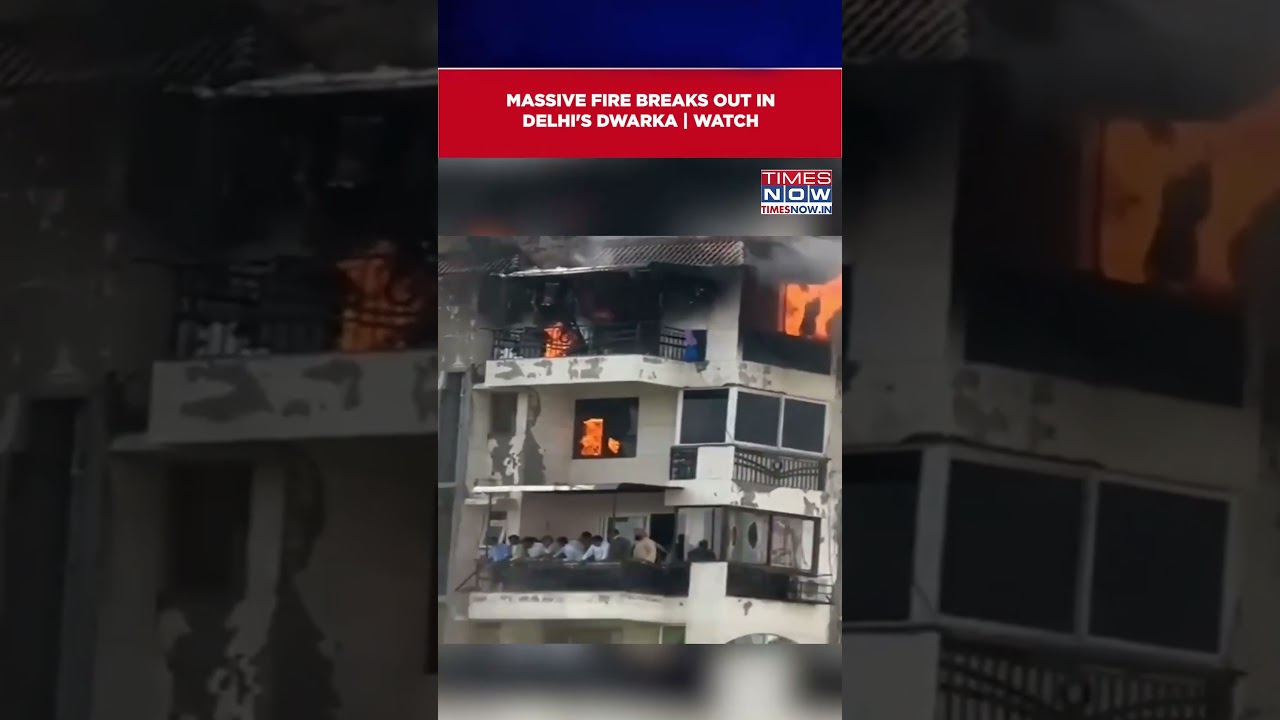 Massive Fire Breaks Out At Shabad Apartment in Delhi's Dwarka; Fire Engines Rushed To Spot #shorts