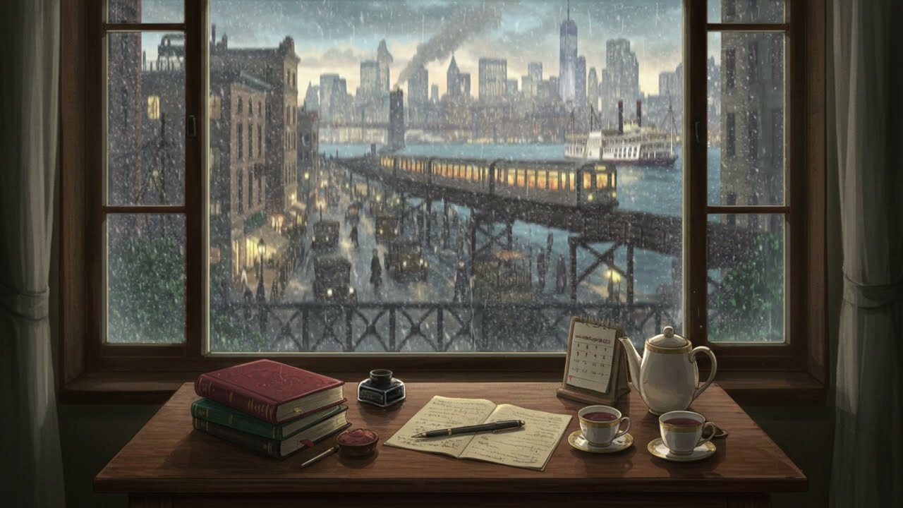 Midnight Rain & Jazz-Age Lullabies | Sleep Music for Relaxation