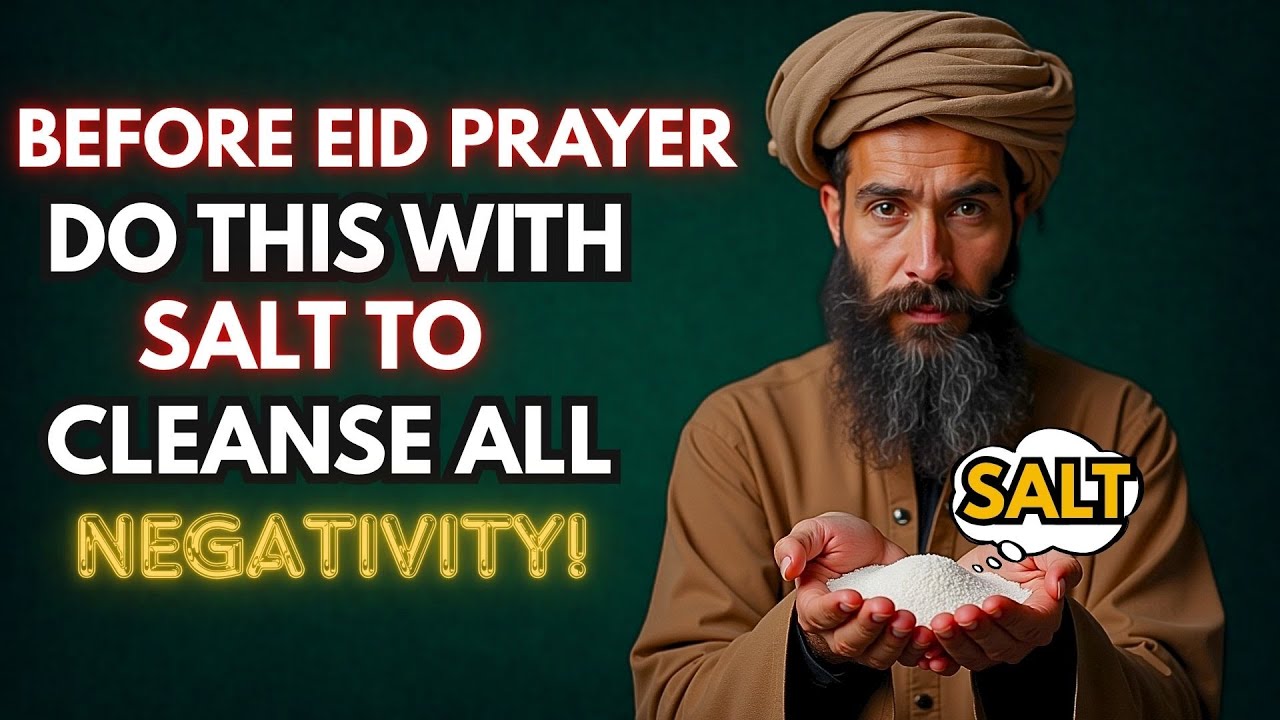 Before Eid Prayer, Do THIS With Salt to Cleanse All Negativity  | Spiritual Energy Protection Ritual
