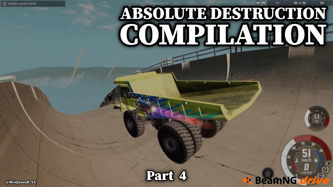 BeamNG.drive • Absolute Destuction Compliation (Mega Ramp) • Part 4