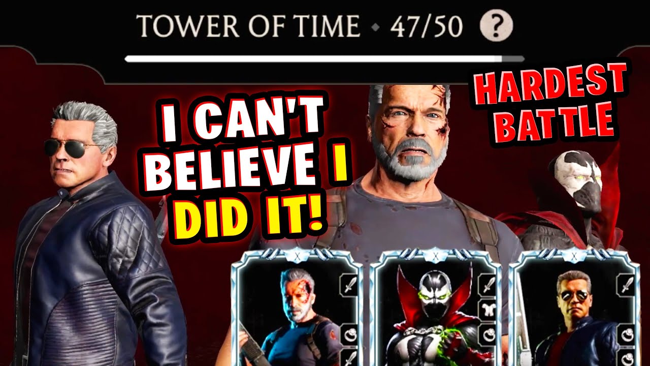 How I Beat Battle 47 in Tower of Time in MK Mobile. Weak Team vs. THE HARDEST BATTLE EVER!