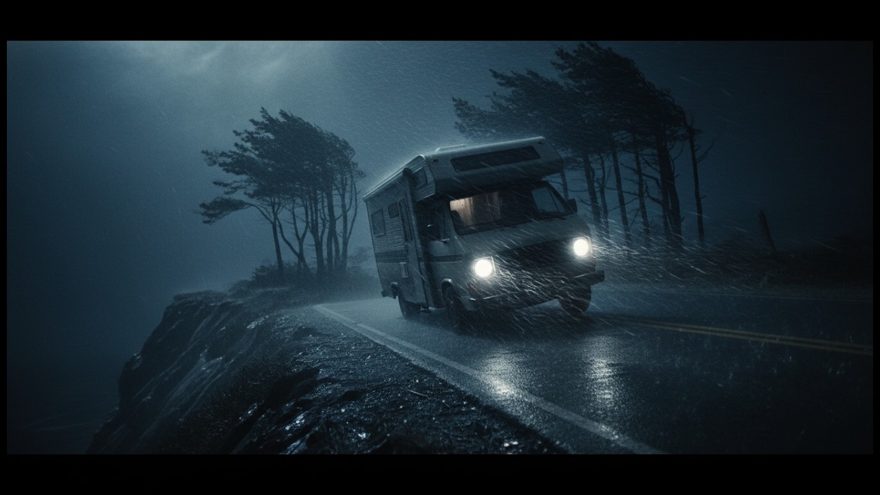 TRAPPED IN A HURRICANE: My Van Nearly FLIPPED In 80MPH Winds (Scariest Night Of My Life)