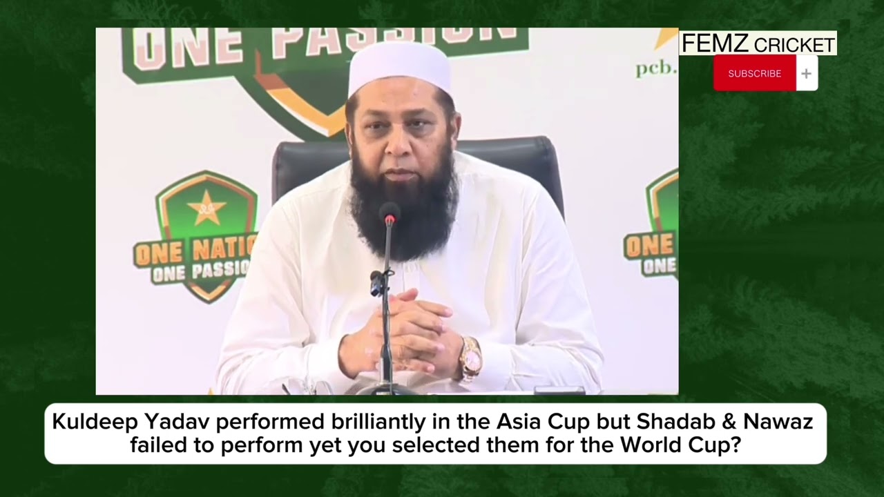I Cannot Select Kuldeep Yadav in Pakistan Team - Funny Inzamam