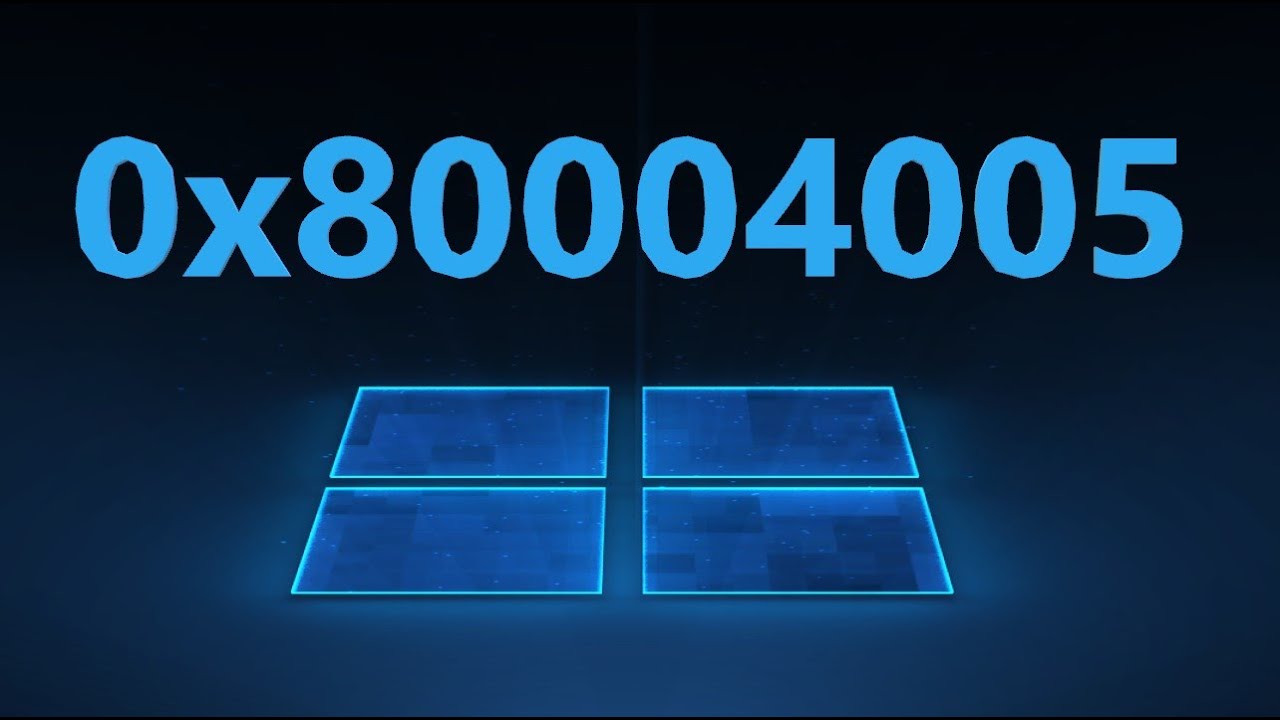 Неопознанная ошибка 0x80004005, E_FAIL и обновления в Windows 11/10 - Решение