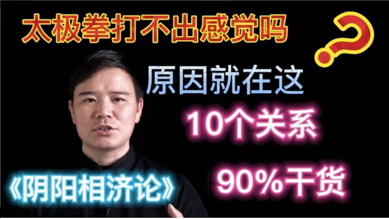 太极拳《阴阳相济论》10个“关系”20个示范 只讲干货