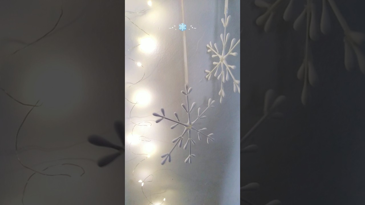 Easy Christmas decor idea | DIY  snowflake ❄🎅 !!! #christmas #christmasdecor #shorts