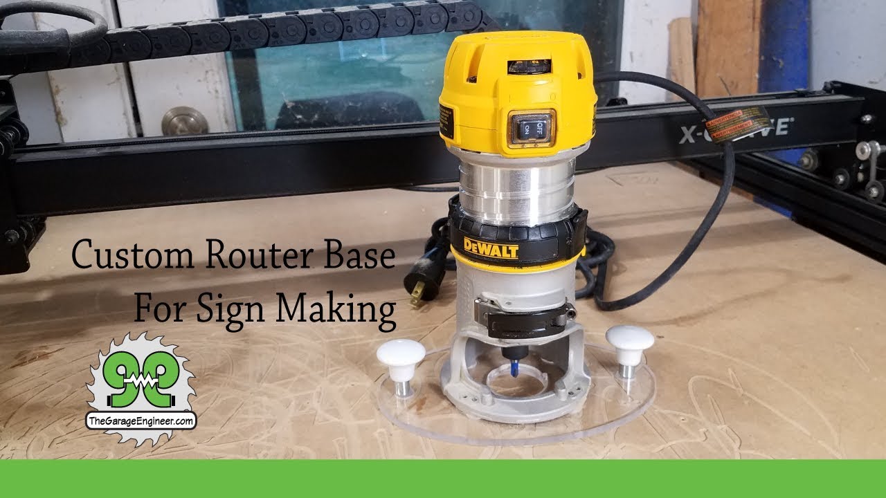 Custom Router Baseplate for Sign Making