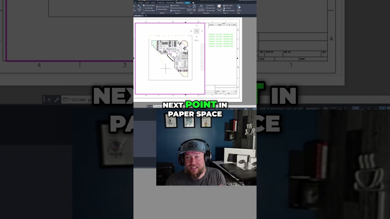 AutoCAD Tip: Align Viewport & Model Space PERFECTLY!