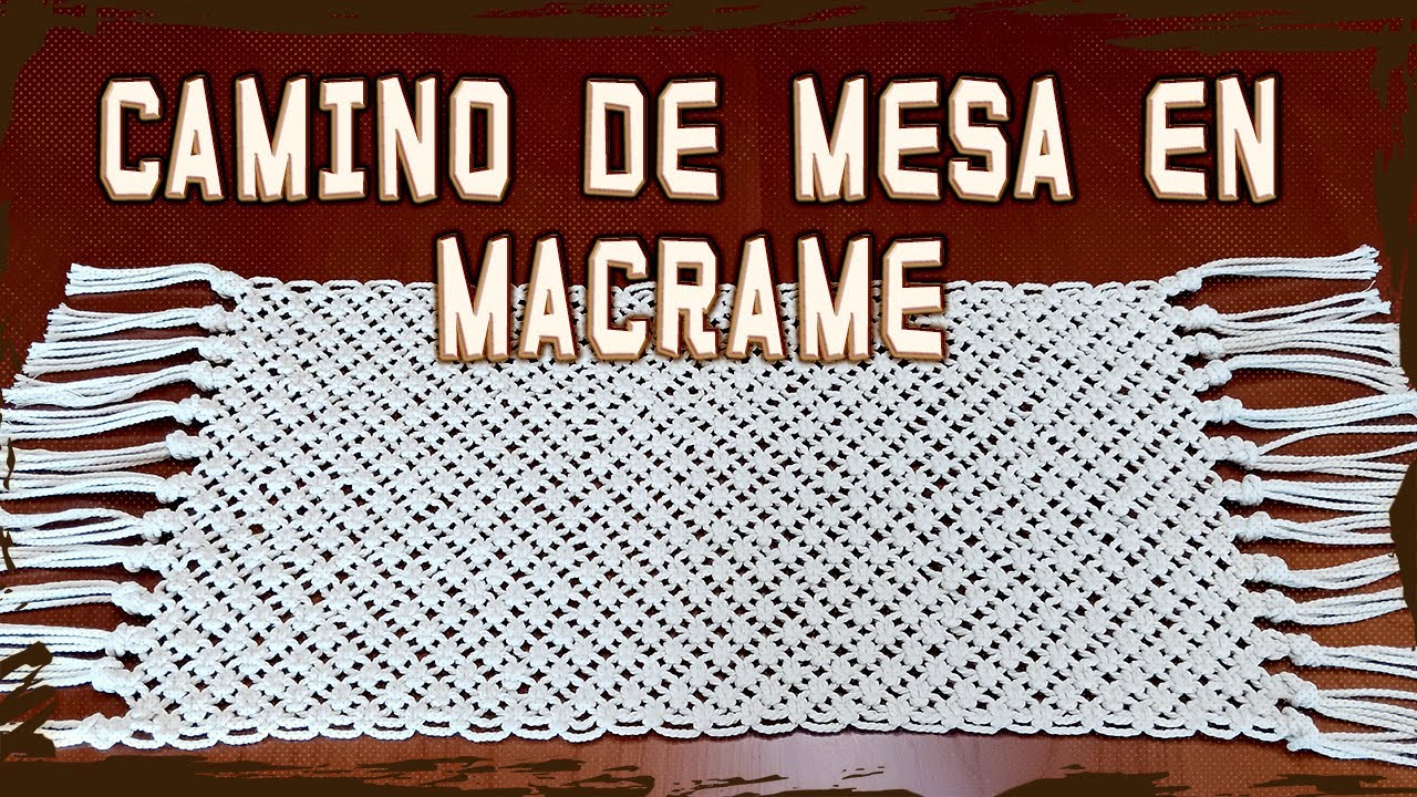 Camino de Mesa en Macramé