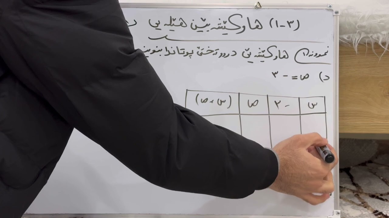 بیرکاری پۆلا (٩) هاوکێشەیێن هێلەیی ( ٣-١ ) نموونە (د)