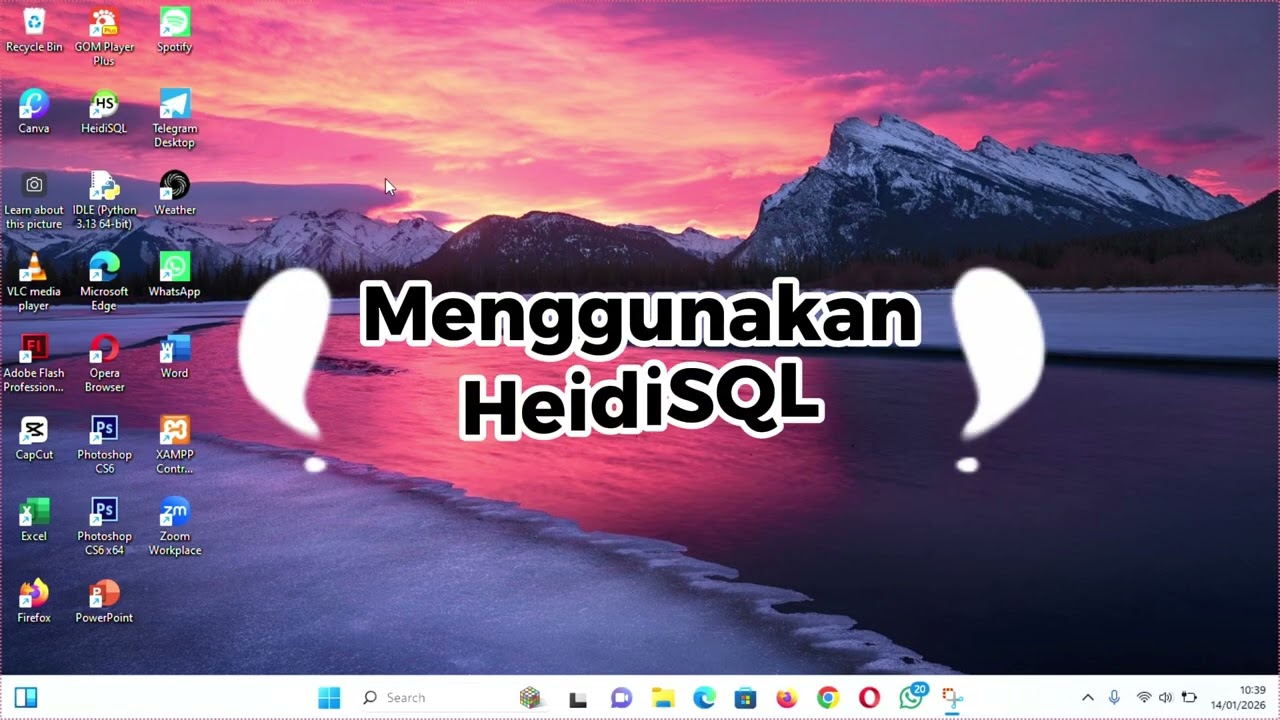 PEMBELAJARAN SISTEM BASIS DATA MENGGUNAKAN HEIDISQL