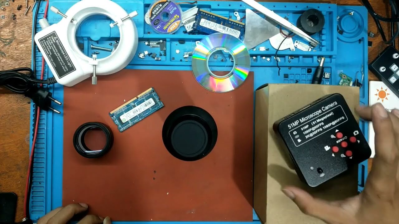 TEST CAMERA MICROSCOPE 51MP MENGGUNAKAN LENSA CMOUNT 180X