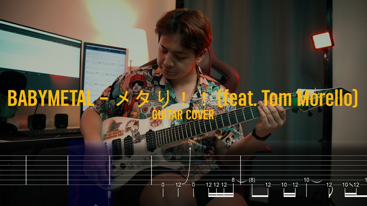 BABYMETAL - メタり！！ -  METALI!! (feat. Tom Morello) | Guitar Cover Tab Movie (New Song 2023)