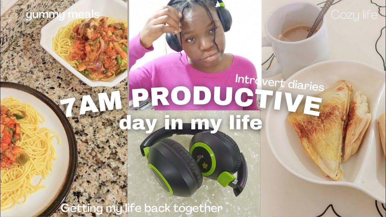 waking up at 7am 🌷 productive day in my life, what I eat in a day, introvert diaries tech review uni