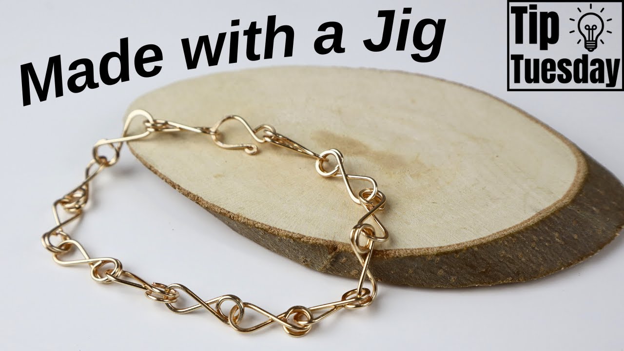 Easy Beginner Chain Bracelet Artistic Wire Deluxe Jig Kit Tutorial