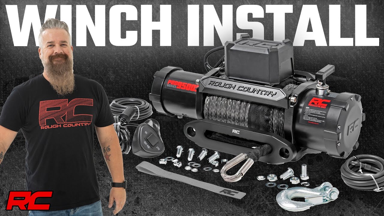 Installing the 9500LB Pro Series Electric Winch [by Rough Country]