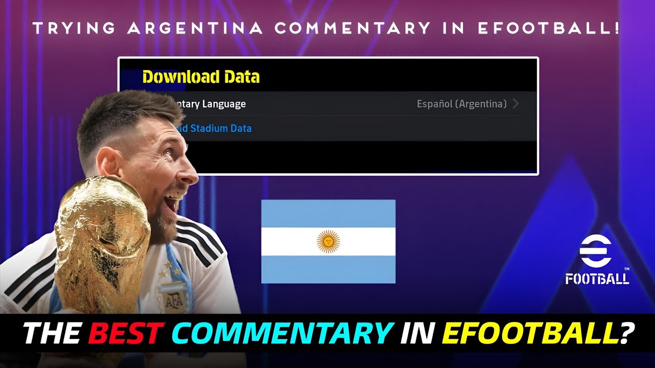 The Best Commentary in eFootball? i Tried ESPAÑOL Argentina Commentary & It's INSANE! 🇦🇷🔥