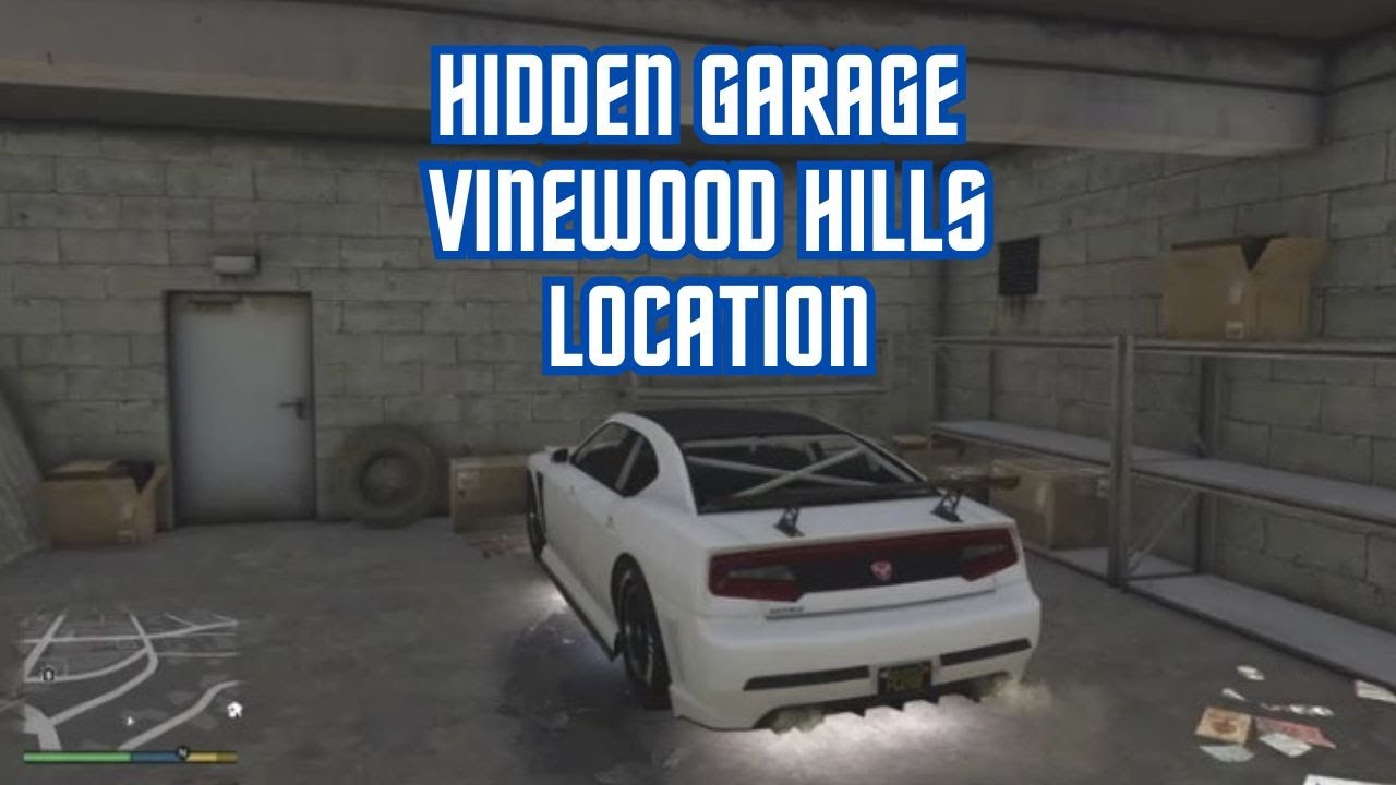 GTA V: Сюжетный режим - Местоположение скрытого гаража (Винвуд-Хиллз)