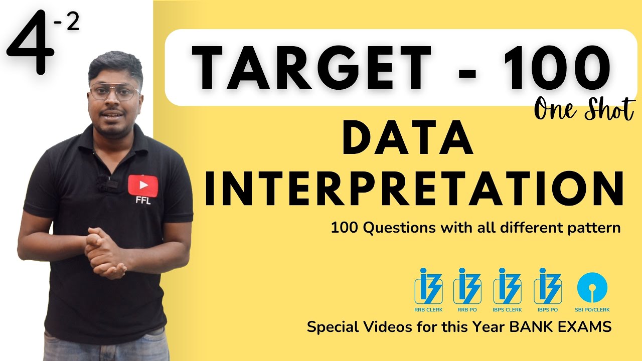 Data Interpretation (Target-100)  || One Shot-Topic-4(2) || Must watch!