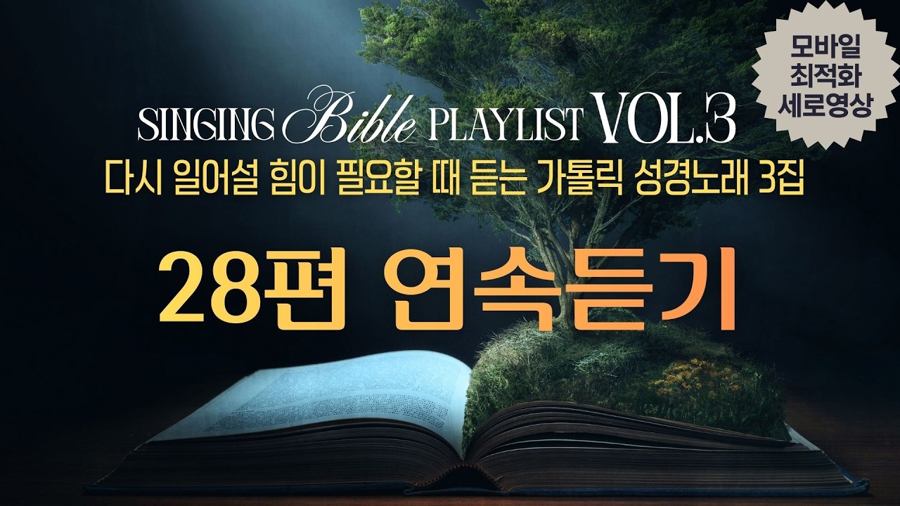 다시 일어설 힘이 필요할 때 듣는 가톨릭 성경노래 🎵 | 28편 연속듣기 [Singing Bible Vol.3]  #가톨릭성경 #천주교 #위로