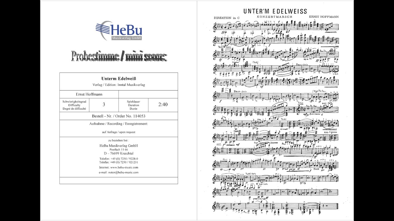 Unterm Edelweiß - Ernst Hoffmann