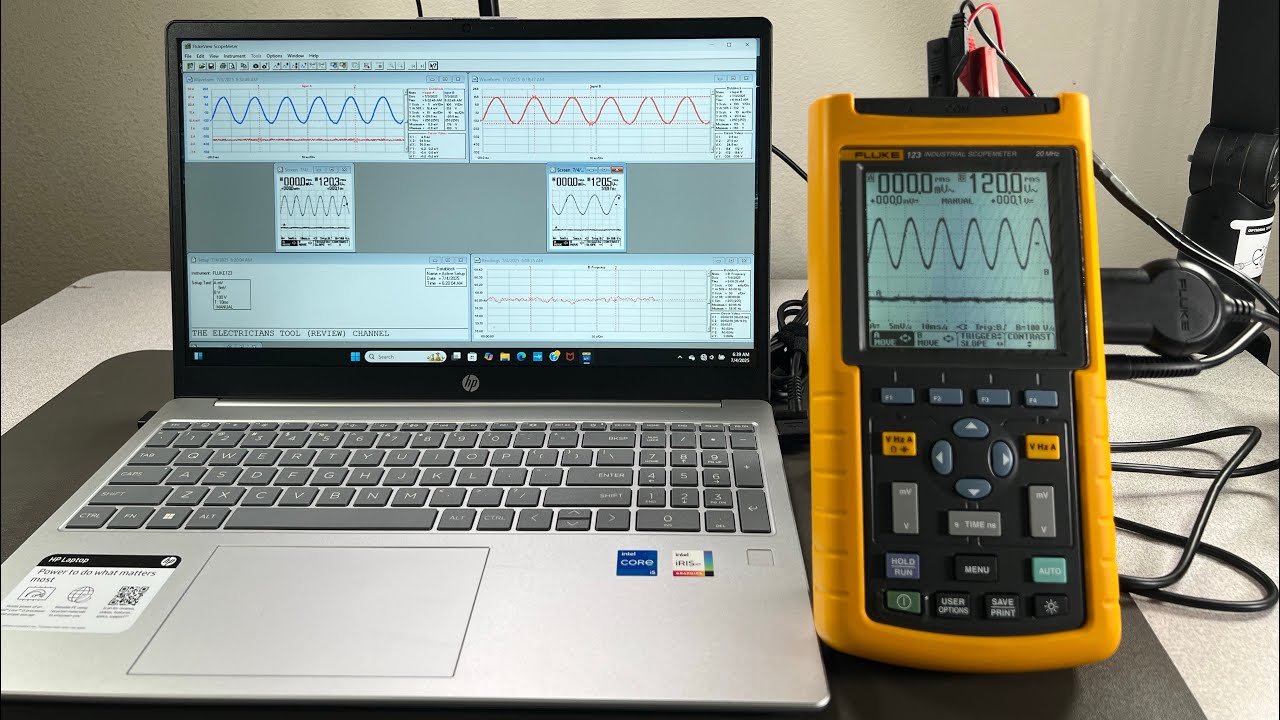 FlukeView Software Using the Fluke 123 Industrial Scopemeter