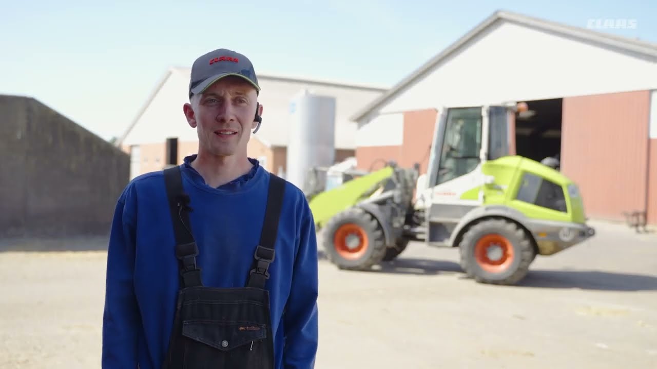 Den driftssikre, lysegrønne gummiged fodrer Jonas’ køer hurtigere