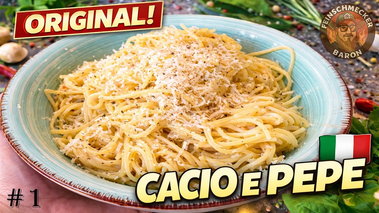 Original Cacio e Pepe Rezept | 🇮🇹 | Italien Folge #1 | So kochen es die Italiener wirklich