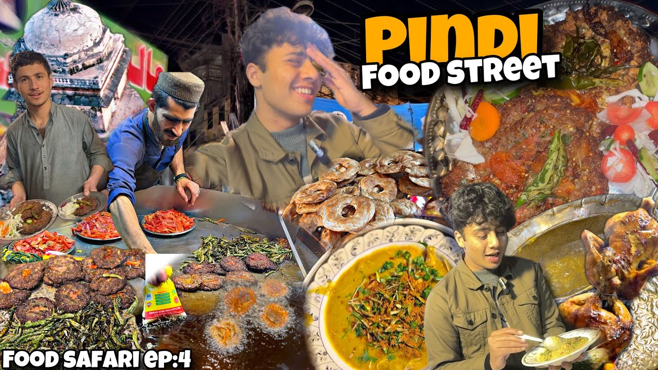 AMAZING FOOD STREET IN PINDI PAKISTAN - ROHTAS FORT - ALAM BABA CHAPLI KABAB - KHOYA HALEEM