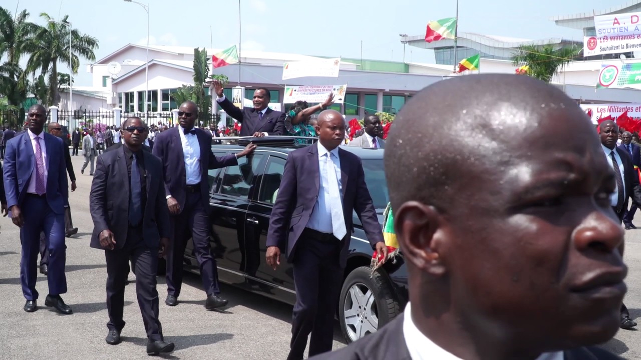 ARRIVEE DU PRESIDENT DENIS SASSOU NGUESSO A POINTE-NOIRE