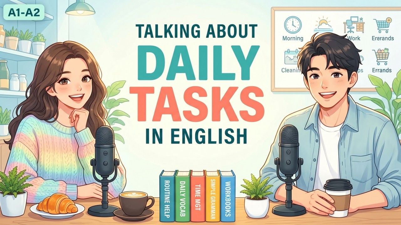 How to Talk About Daily Tasks in English | Easy English Podcast For Beginners @RealTalkEnglish_1