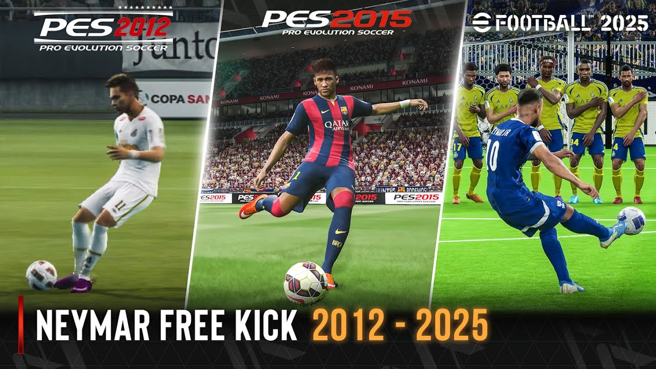Neymar Free Kick In Every PES | 2012 - 2025 |