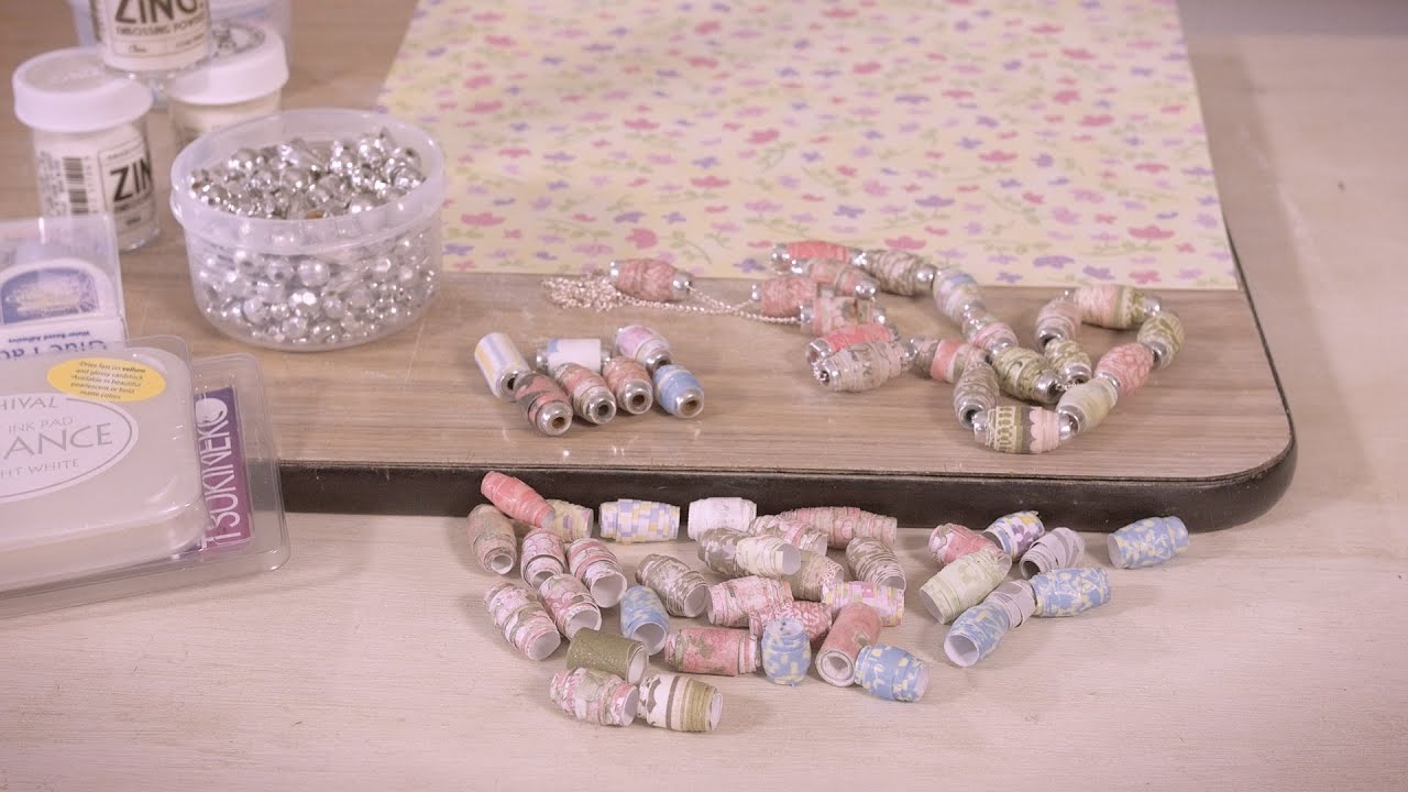 How To Make Paper Beads Arts & Crafts Tutorial