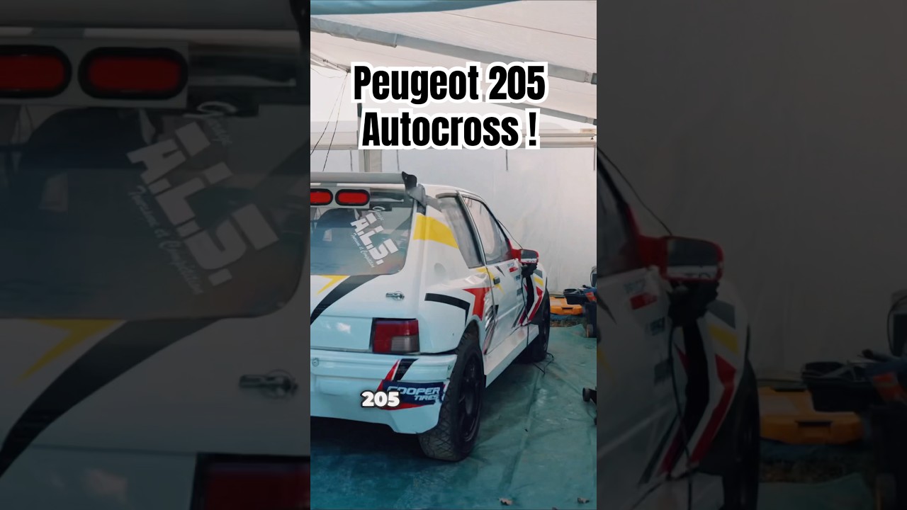 Cette Peugeot 205 Autocross a le même moteur que ma 405 🤩 #205 #406 #mi16