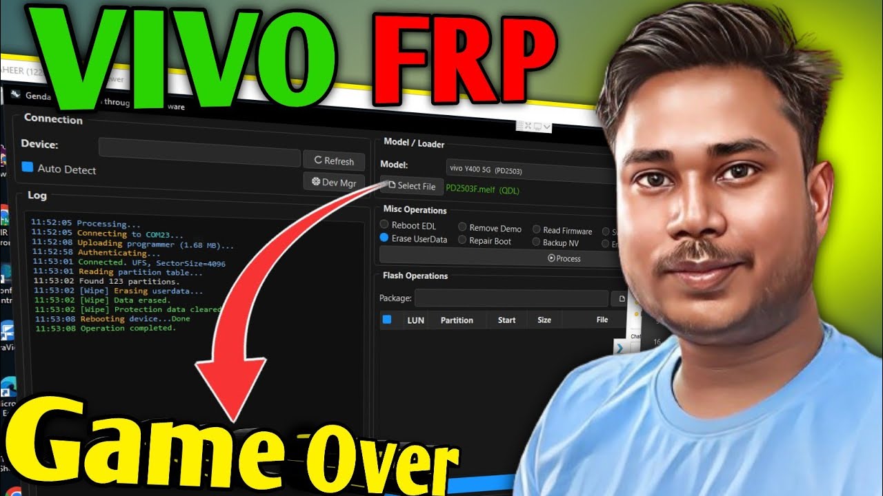 Vivo Frp Game Over 1Click Pin Frp Done | Vivo Genda Tool | Vivo Frp Bypass Android 15 16