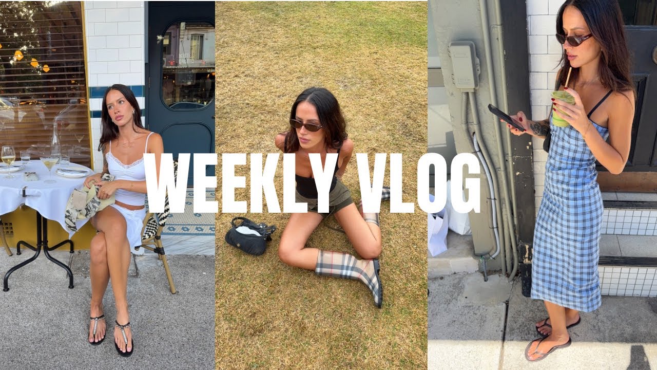 Weekly vlog - laneway festival, skims x Nike preview, the best beef tartare I’ve ever had 