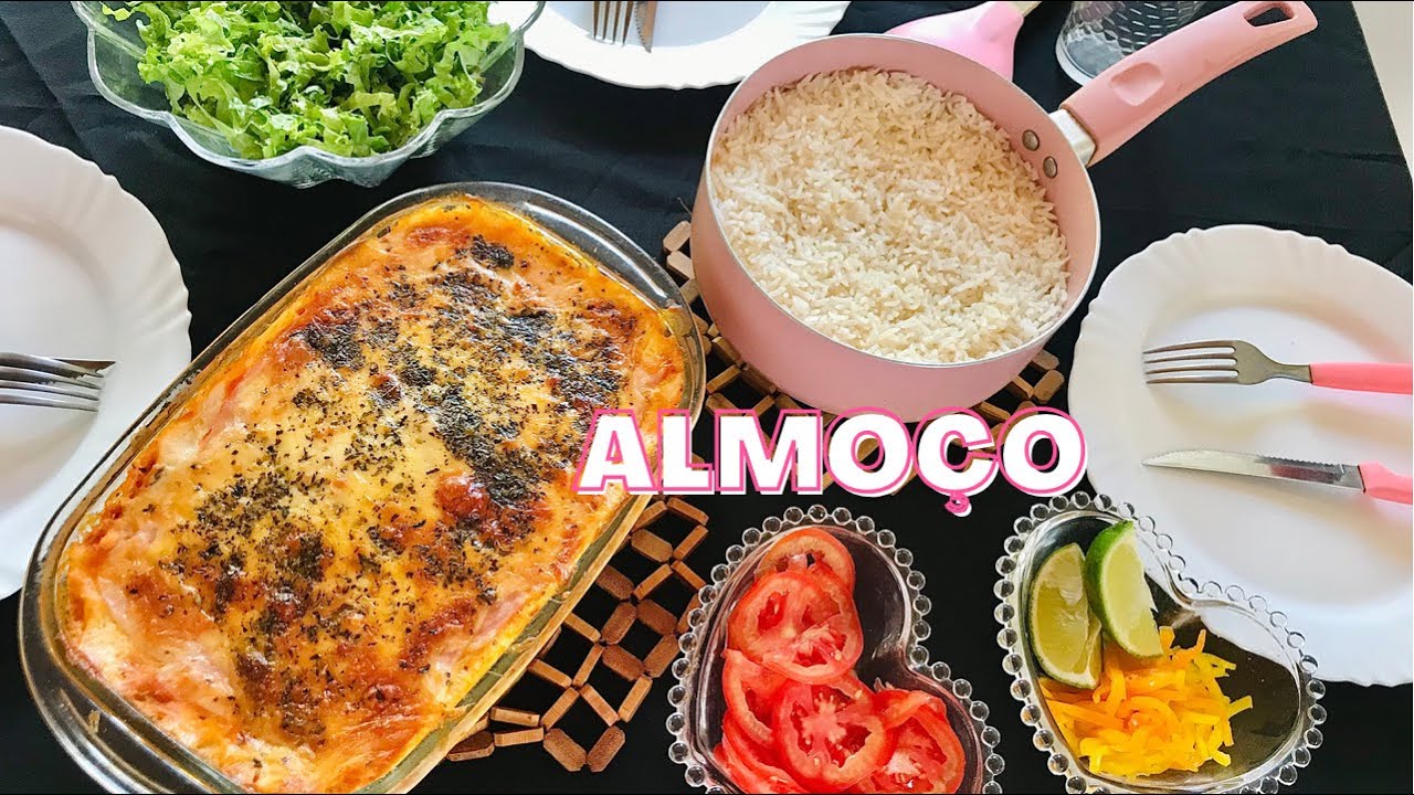 ALMOÇO: LASANHA DE FRANGO SIMPLES