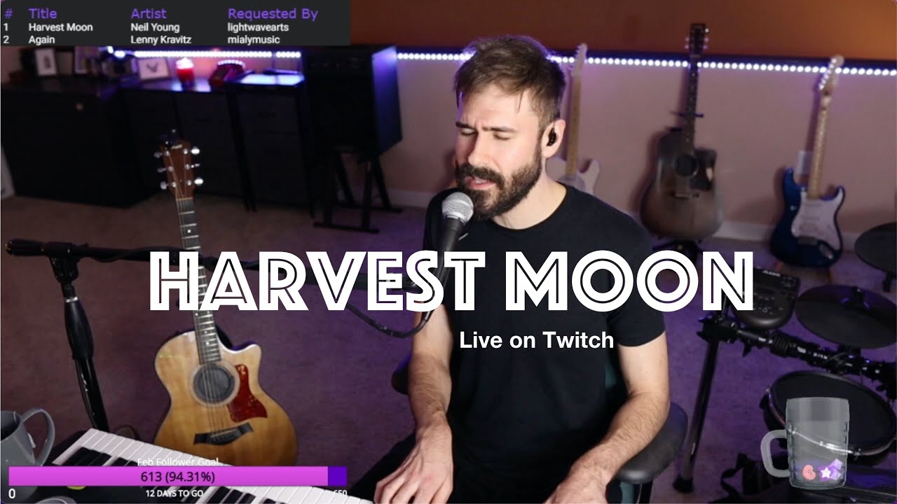 Harvest Moon - Neil Young Cover by Ryan Quinn (Live On Twitch)