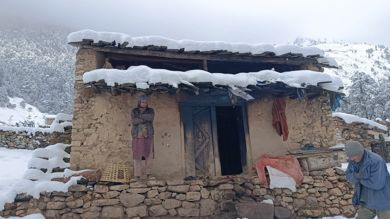 Surviving shepherds life in One of The Coldest regions of Nepal || A snowy Freezing winters  Daily