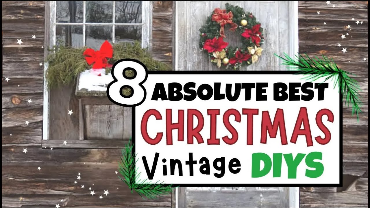 Amazing VINTAGE Christmas DIYS/Dollar Tree Christmas DIYS 2022/Old Fashioned Christmas Decor