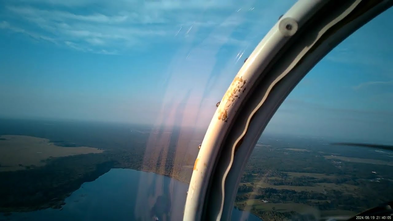 8 20 2024 Sunglasses video of a complete flight - 7FL6 to 7FL6 via Lake Ashby