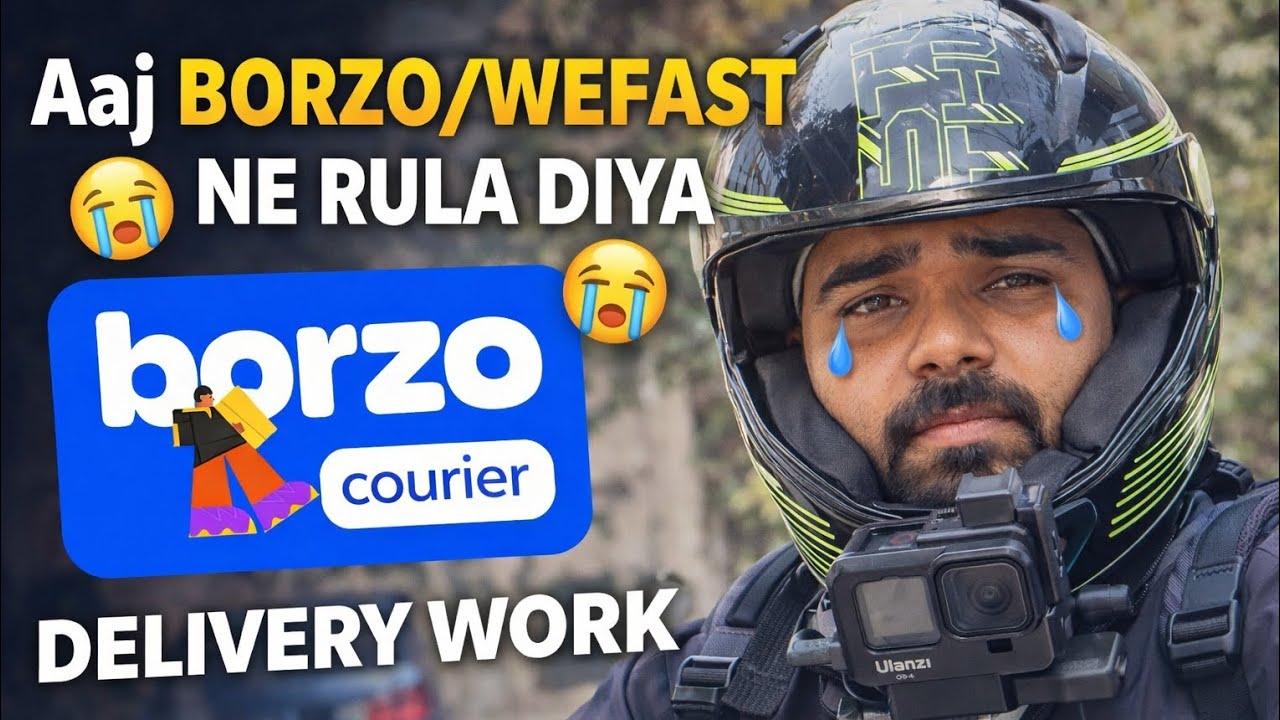 AAJ BORZO NE RULA DIYA 😔😔😔😔 1 order ni mila #borzo #wefast #virelvideo #trending #riderlife #rider 