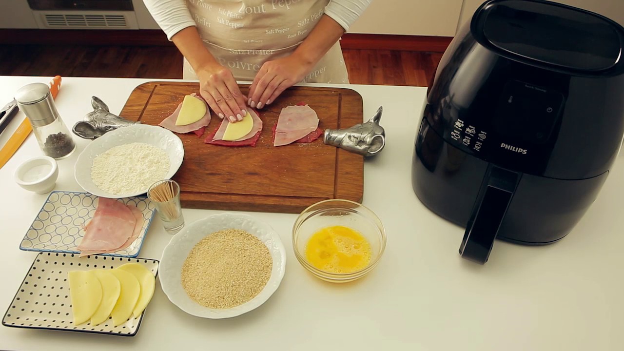 Milanesas Rellenas en Philips Airfryer