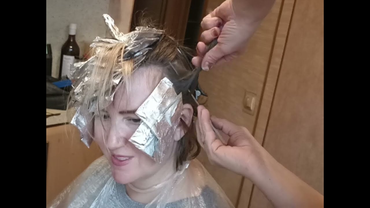 🙋😊Самая быстрая ⏪ комбинированная техника😳мелирование+шатуш 👍💯