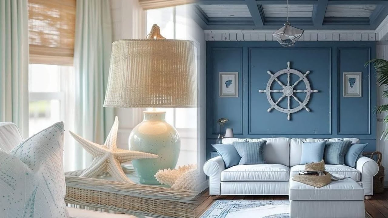 DECORACIÓN MODERNA 2025  iDEAS de DECORACIÓN ESTILO NAUTICO⚓️⛵️ PARA un HOGAR FRESCO Y RELAJANTE