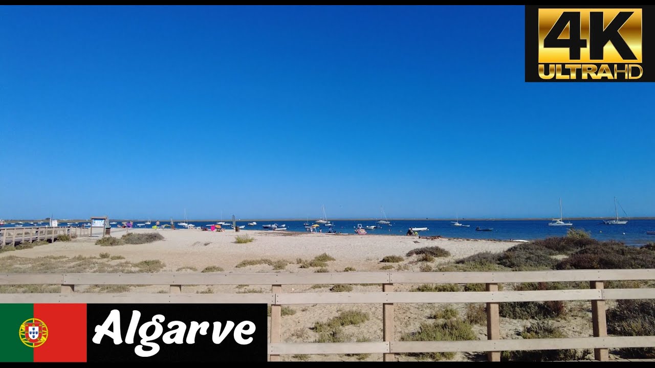 Praia dos Cavacos | Ria Formosa | Marim | Olh&atilde;o | Algarve | Portugal 4K