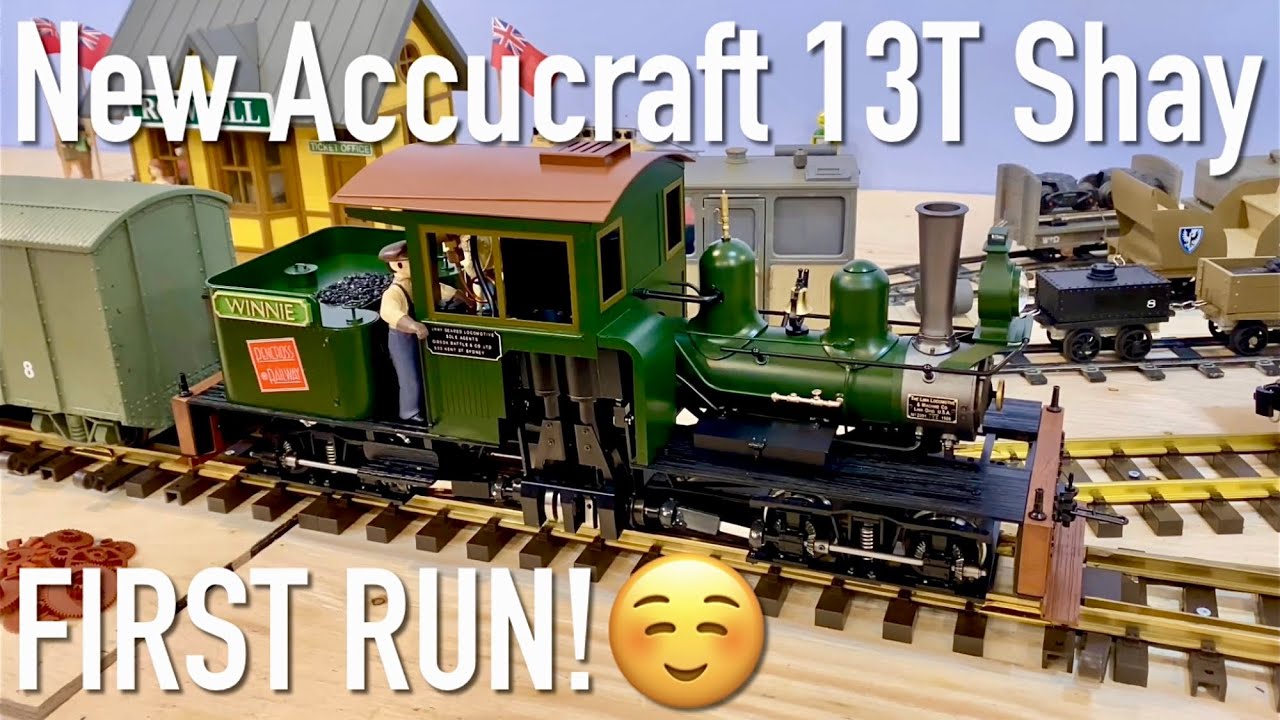 Casselman ON: FIRST RUN! — Accucraft’s new 13T Shay (Please like/subscribe/comment/share)